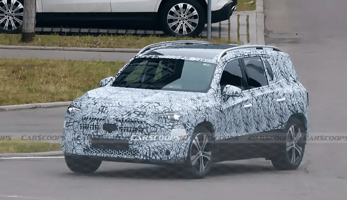 奔馳GLB新車型曝光,2026年將攜現代化設計亮相市場