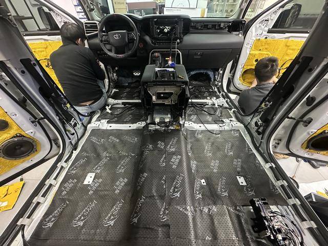 清除噪音 杭州元音改豐田坦途汽車隔音改裝大白鯊