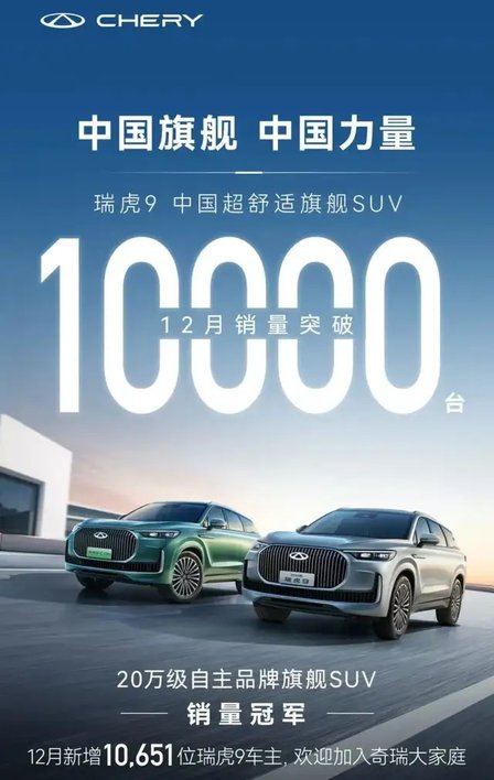 瑞虎SUV冠軍家族強勢助力!奇瑞逆勢上揚王者歸來