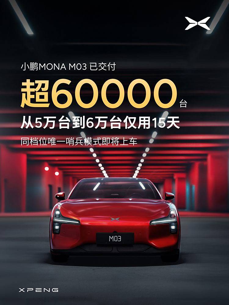 15天從5萬(wàn)臺(tái)突破6萬(wàn)臺(tái),小鵬汽車正不斷逆襲