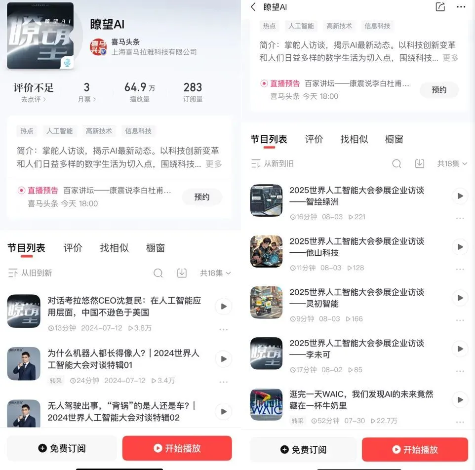 網絡大V羅永浩日前也已進入播客領域,上線節目《羅永浩的十字路口》引發廣泛關注